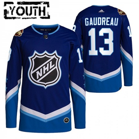 Camisola Calgary Flames Johnny Gaudreau 13 2022 NHL All-Star Azul Authentic - Criança